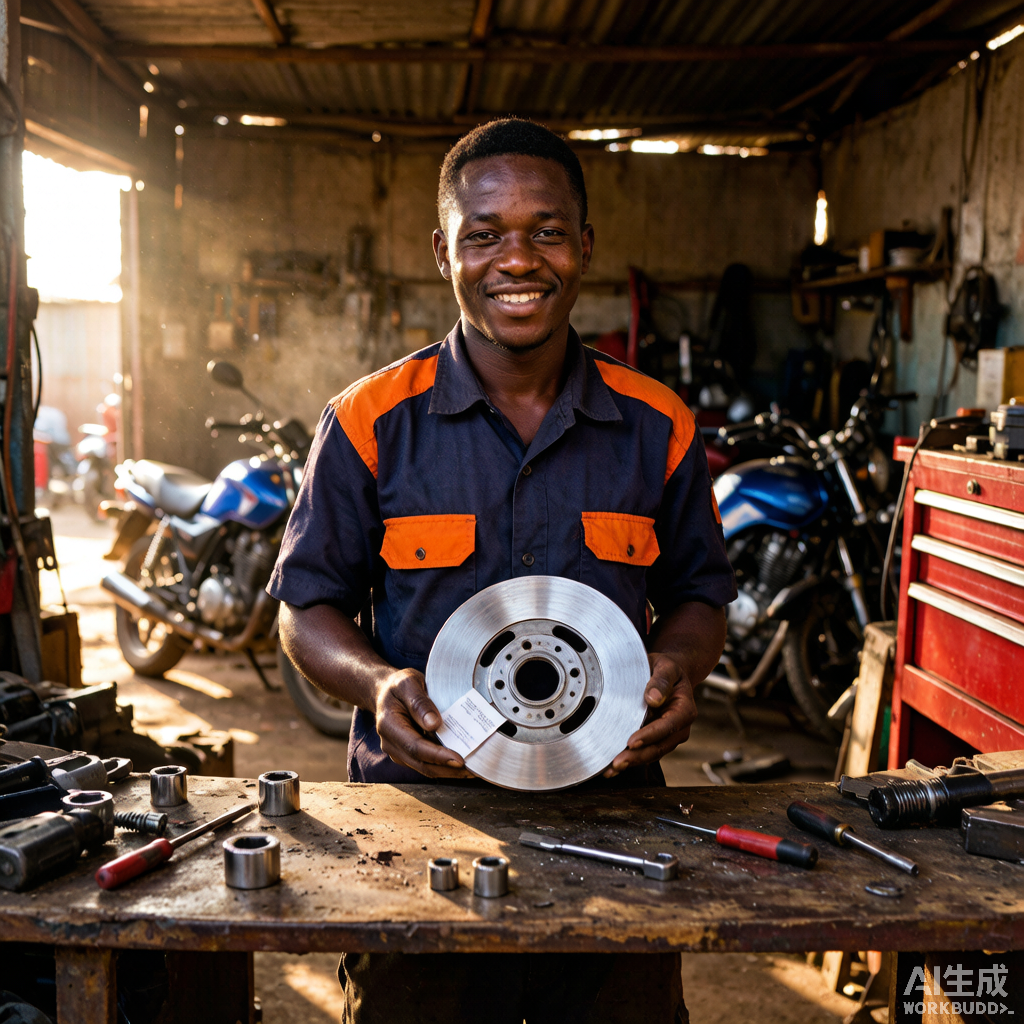 Mechanic in Africa using WHY Parts